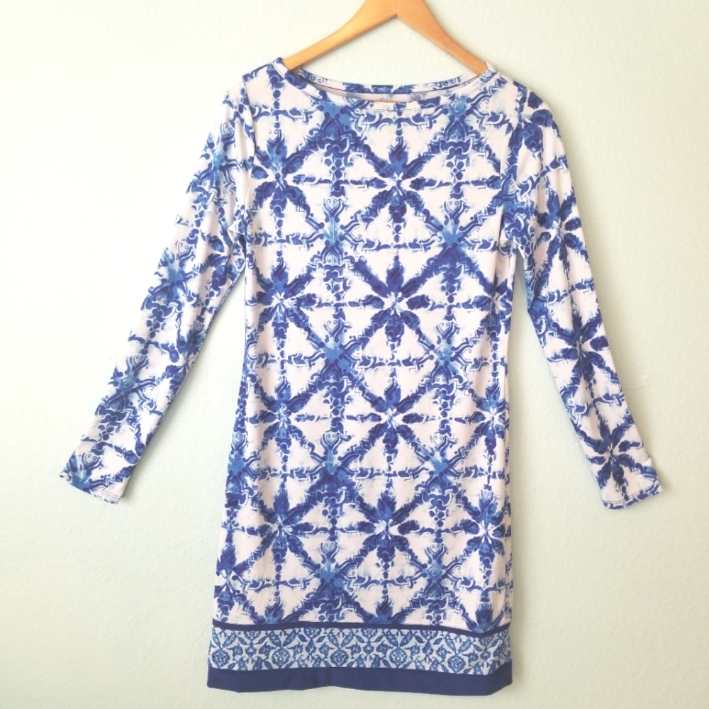 Michael Michael Kors Floral and Scroll Shift Print Dress